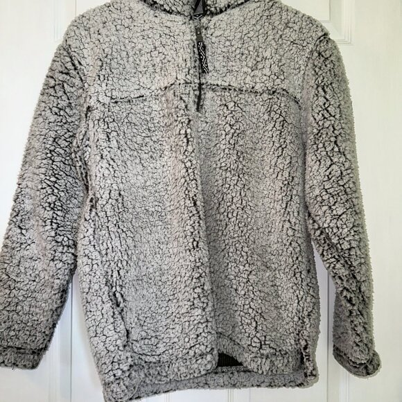 Boxercraft Black & White Fleece Quarter Zip XS - Picture 1 of 2